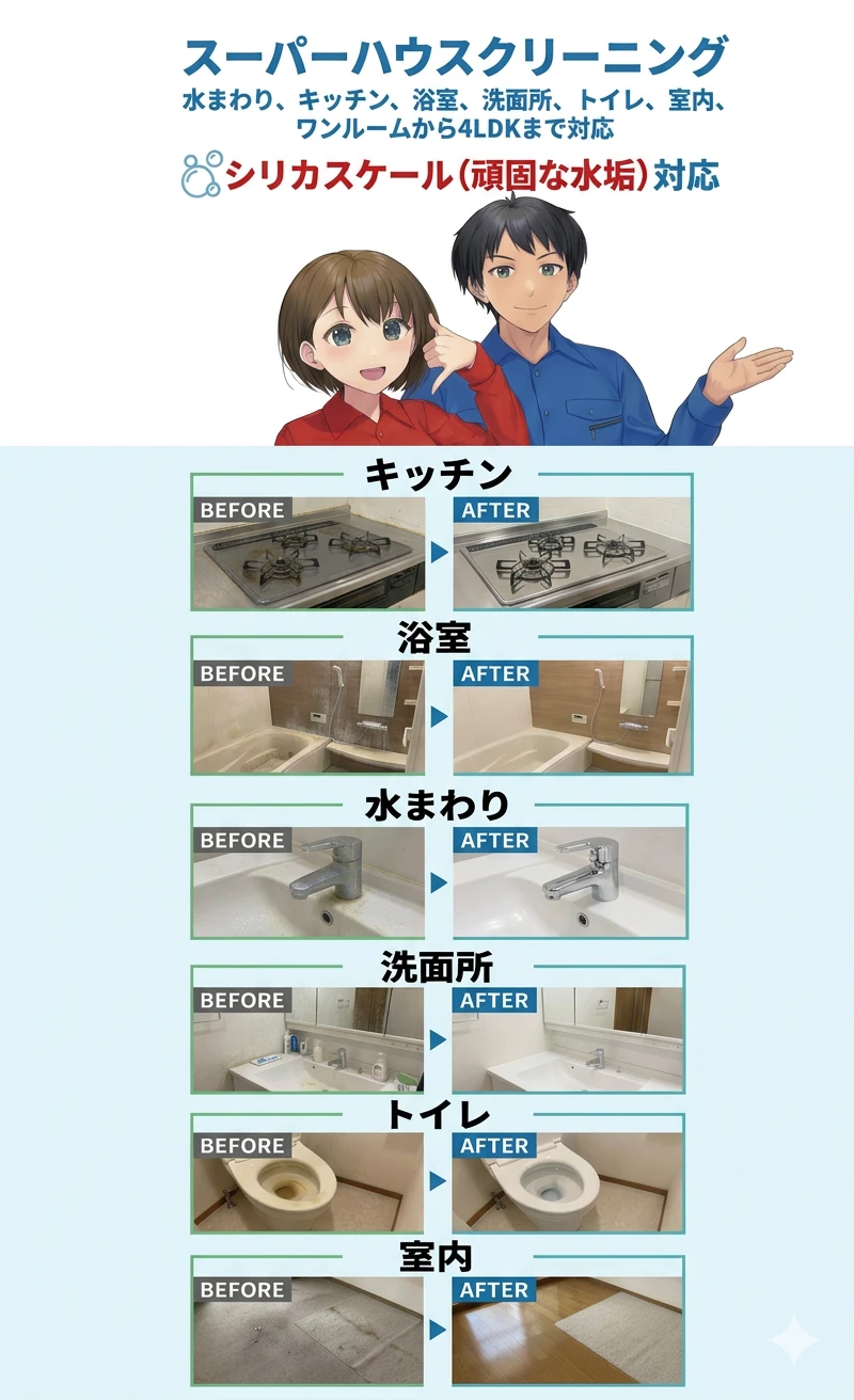 エアコンバイオ洗浄のイメージ図